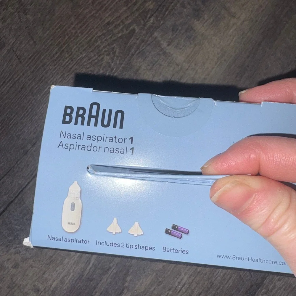 Braun Electric Nasal Aspirator Mucus Remover Blocked Nose Relief for Infants NEW